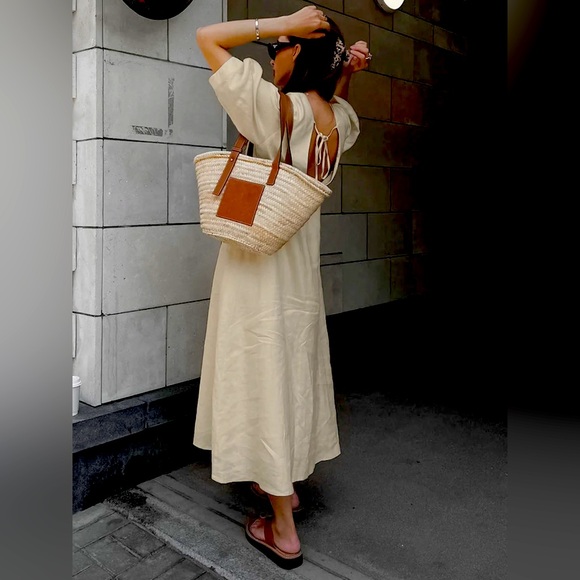 NWT Commense Linen Button Down Dress - Picture 2 of 8